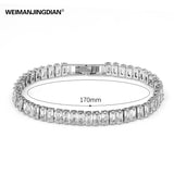 Baguette Cut CZ Tennis Bracelet for Mom