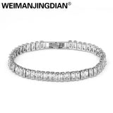Baguette Cut CZ Tennis Bracelet for Mom