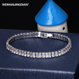 Baguette Cut CZ Tennis Bracelet for Mom