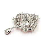 Large Crystal Teardrop Brooch Pins for Women