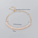Marquise Leaf CZ Tennis Choker Necklace for Women