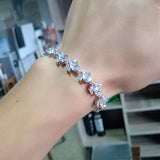 Sparkly CZ Tennis Bracelet for Bride/Bridesmaid