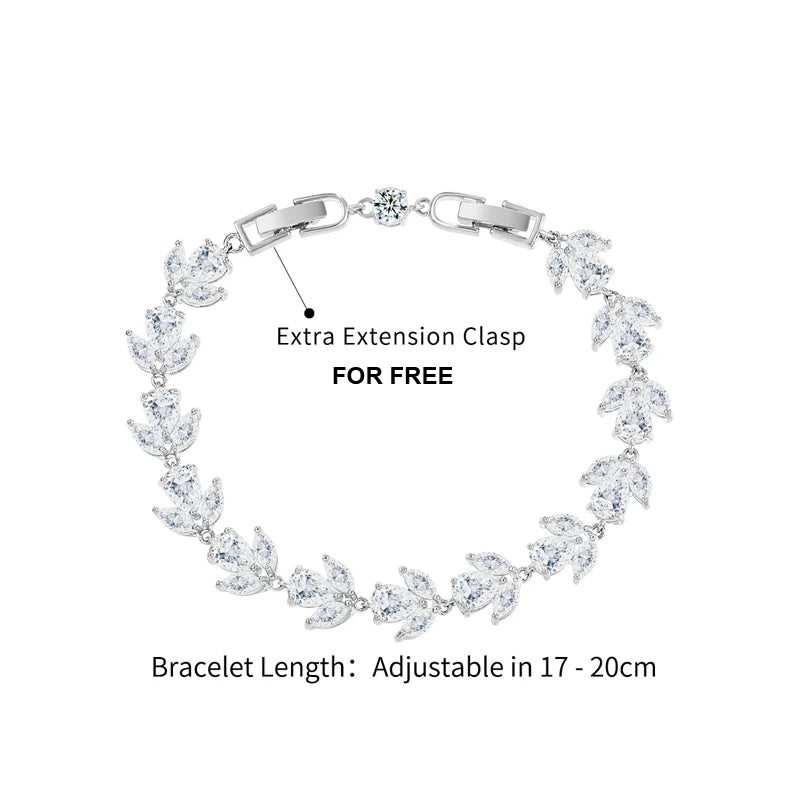 Sparkly CZ Tennis Bracelet for Bride/Bridesmaid
