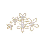 CZ Crystal Flower Sparkly Jewelry Brooch for Women