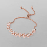 Marquise Leaf CZ Adjustable Bracelet for Women