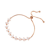 Marquise Leaf CZ Adjustable Bracelet for Women