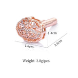 High Glaring CZ Crystal Men's Mask Cuff Links