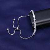 Teardrop & Round CZ Toggle Bracelets for Wedding Party