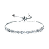 Teardrop & Round CZ Toggle Bracelets for Wedding Party