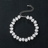 Bridal CZ Crystal Tennis Bracelet for Women