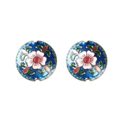WEIYU 10pcs Ethnic Oil Drop Fower DIY Jewelry Charms Beads