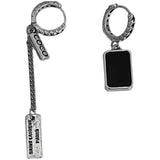 WEIYUE S925 Sterling Silver Asymmetric Tassel Earrings
