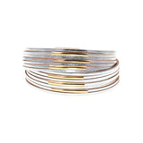 Copper Pipe Charm Leather Wrap Bracelets Couples Jewelry