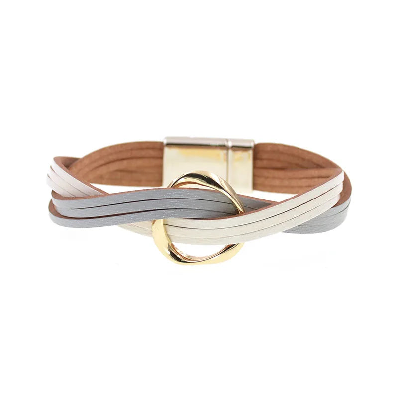 18 Colors Leather Bracelets for Couples