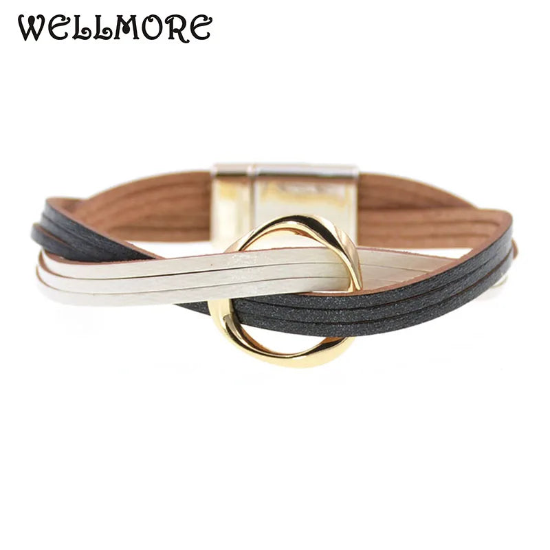 18 Colors Leather Bracelets for Couples