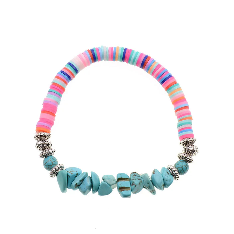 6MM Beaded Bracelet Natural Stone Beads Women's Fashion Jewelry