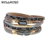 BOHEMIA Horse Fur Bracelets for Women Men's Multiple Layers Wrap Couple Jewelry