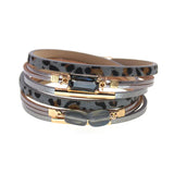 BOHEMIA Horse Fur Bracelets for Women Men's Multiple Layers Wrap Couple Jewelry