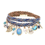 BOHO Leather Charm Bracelets For Women