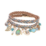 BOHO Leather Charm Bracelets For Women