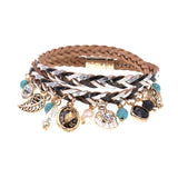 BOHO Leather Charm Bracelets For Women