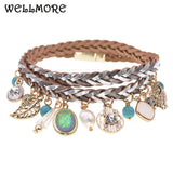 BOHO Leather Charm Bracelets For Women