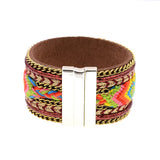BOHO Cotton Bracelet Leather Charms Jewelry