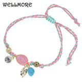 Bohemia Anklets for Women Lace-Up Charm Ankle Bracelet Foot Jew