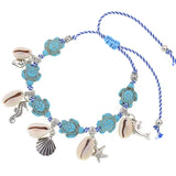 Bohemia Rope Chain Stone Tortoise Anklet Bracelet Foot Jewelry