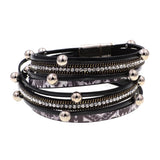 Bohemia Leather Beads Wrap Bracelet Jewelry
