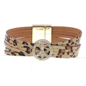 Leopard Print Bracelets for Women - Wrap Bracelets Female Jewelry