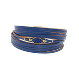 Leather Charm Bracelets for Couples 6 Sizes
