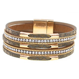 Leather Bracelets for Women 5 Colors 3 Sizes