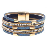 Leather Bracelets for Women 5 Colors 3 Sizes
