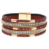 Leather Bracelets for Women 5 Colors 3 Sizes