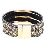 Leather Bracelets for Women 5 Colors 3 Sizes