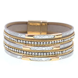 Leather Bracelets for Women 5 Colors 3 Sizes