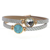 Glass Magnet Wrap Bracelets for Women