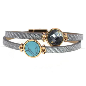 Glass Magnet Wrap Bracelets for Women