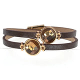 Glass Magnet Wrap Bracelets for Women