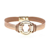 Charm Leather Bracelets for Women & Men Multiple Layers Wrap Bracelets