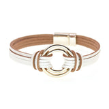 Charm Leather Bracelets for Women & Men Multiple Layers Wrap Bracelets