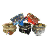 Bohemian Leather Bracelet Women's Charm Bracelet 5 3 Size