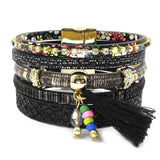 Bohemian Leather Bracelet Women's Charm Bracelet 5 3 Size