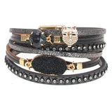 Multilayer Leather Bracelets for Women