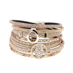 Leather Wrap Bohemian Bracelet for Women