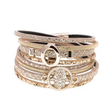 Leather Wrap Bohemian Bracelet for Women