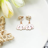 Girls Party Flower Cuff Earrings Korea Style Ear Clip