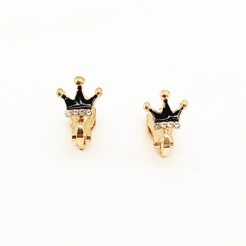 Cartoon Clip on Earrings Kids Flower Fish Heart Crown Shape No Pierced Cuff