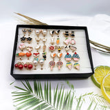 Cartoon Clip on Earrings Kids Flower Fish Heart Crown Shape No Pierced Cuff